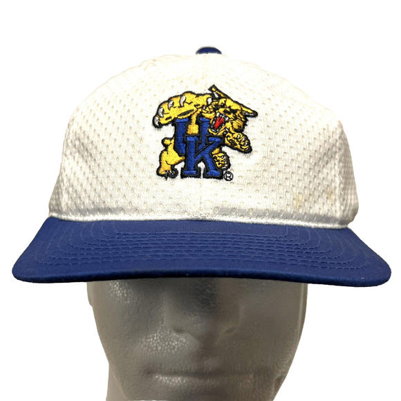 VTG 90s University Of Kentucky Wildcats Top Of The World Jersey Mesh Hat Rare - Picture 1 of 12